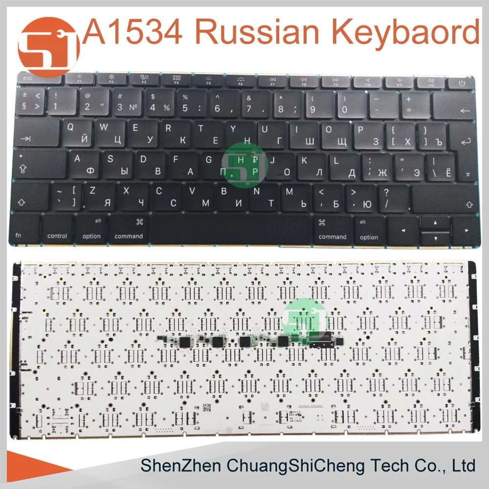 Genuine New for Apple Macbook 12 A1534 Russian Keyboard 2015 2016