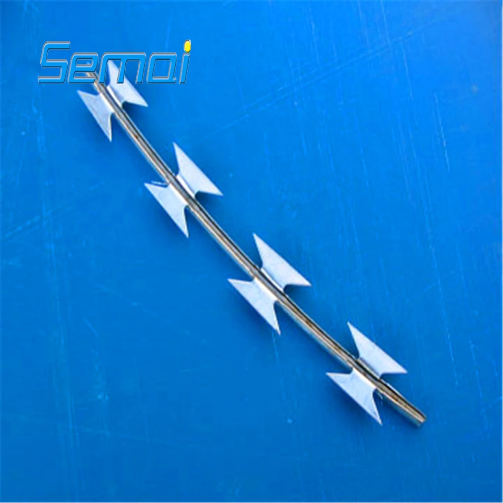 
cheap hot sale barbed wire razor wire mesh wall spike(factory) 