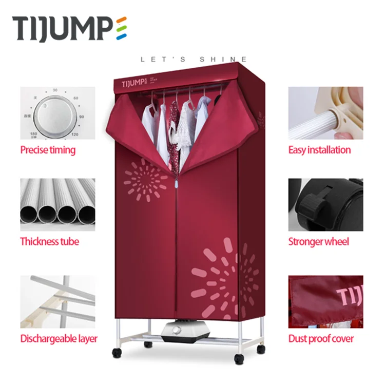 15 kg 600v ptc heating big power uv light mini clothes dryer electric fast dry laundry machine
