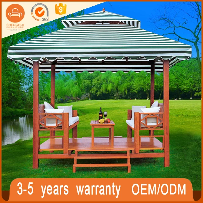 
New Style Wooden Outdoor Pavilion Gazebos Tent Luxury Garden Gazebo 