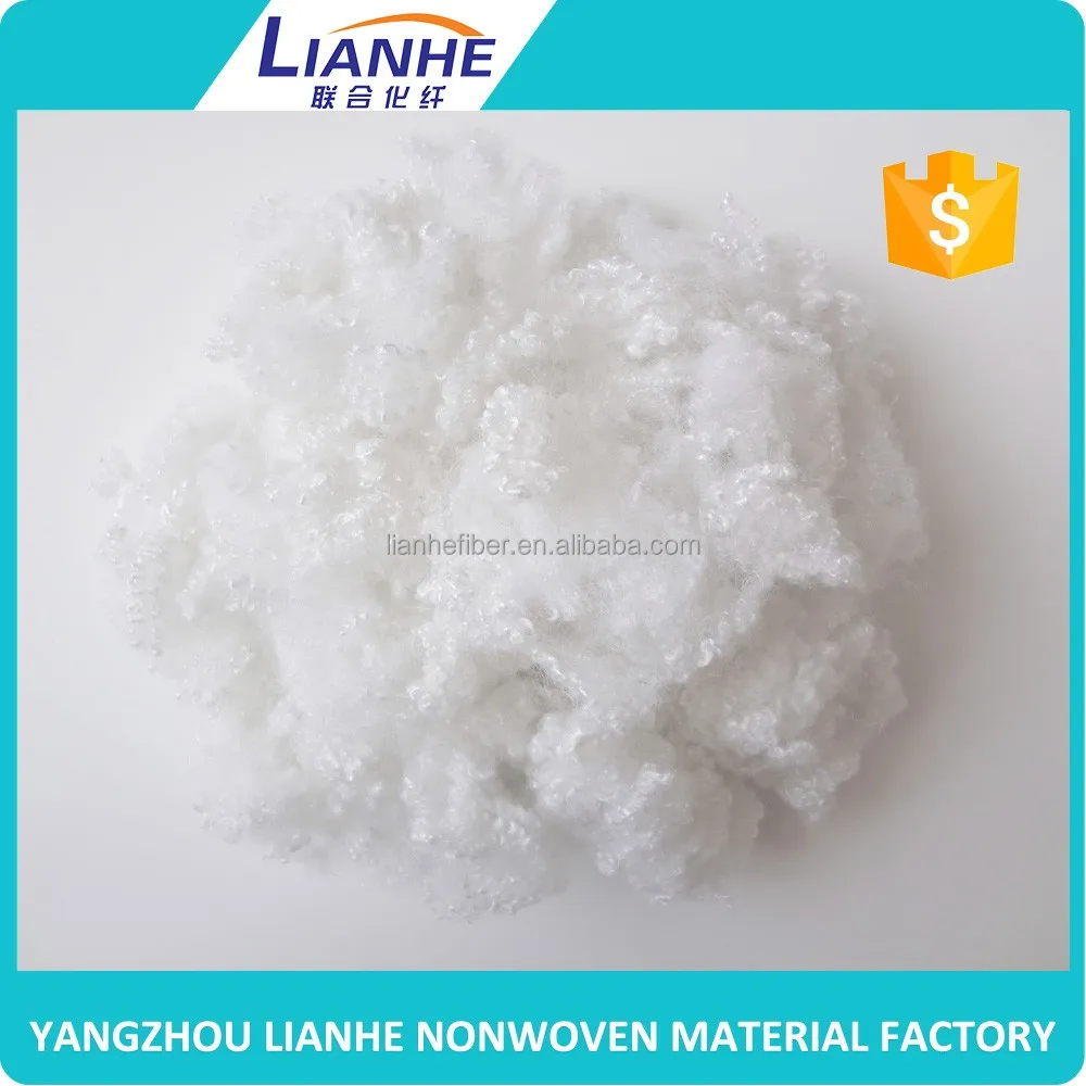 Переработаны 2.7d 51 мм белый цвет твердых PSF полиэфирного волокна для пунш иглы вата, ткань