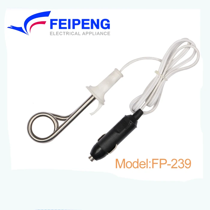 FP-239 high quality hot sale DC 12v 24v immersion water heater for car