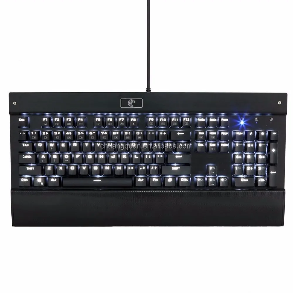z-77 Professional white backlit 104 buttons computer gaming mechanical keyboard