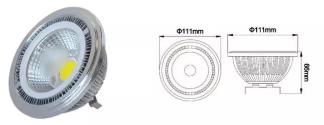 ar111 gu10 dimmable led 18w GU53/GU10/E27 base