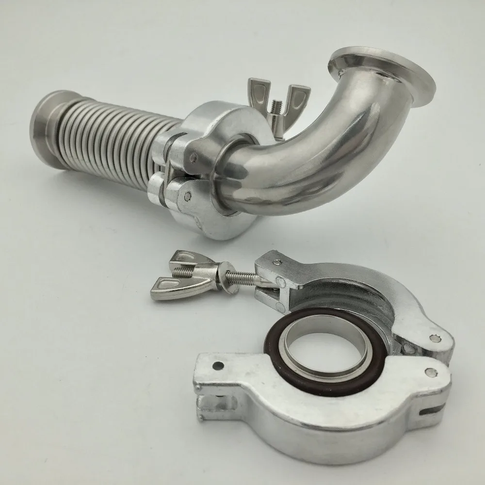 KF25 Aluminum clamp SS304 centering ring with vviton O-ring