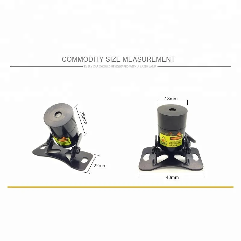 Universal Auto Car Laser fog light Waterproof Mini Red Light Auto Brake auto Parking Lamp Rearing car Warning Light