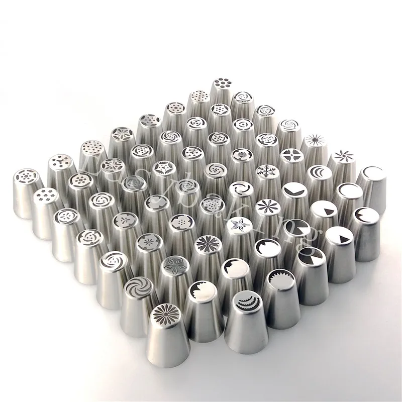 Cake decorating 61 designs Russian nozzles piping tips
