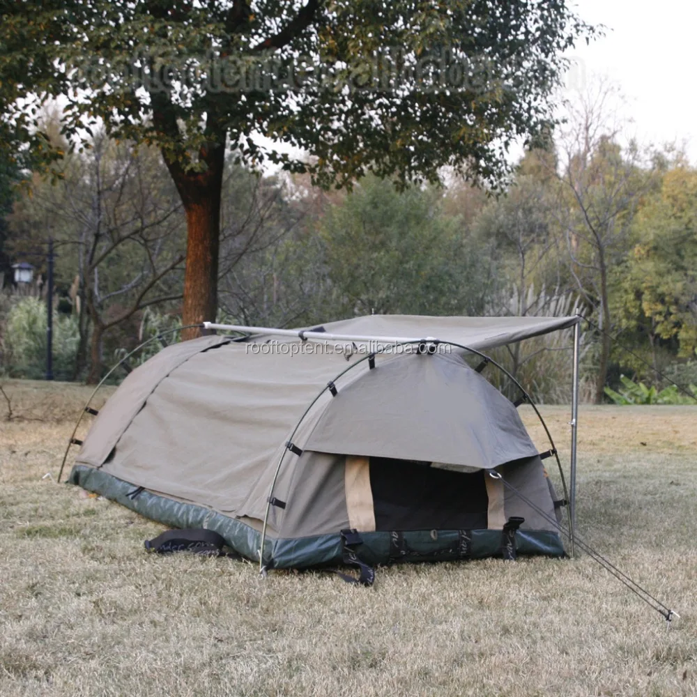 380g durable waterproof uv protection canvas swag tent with different size