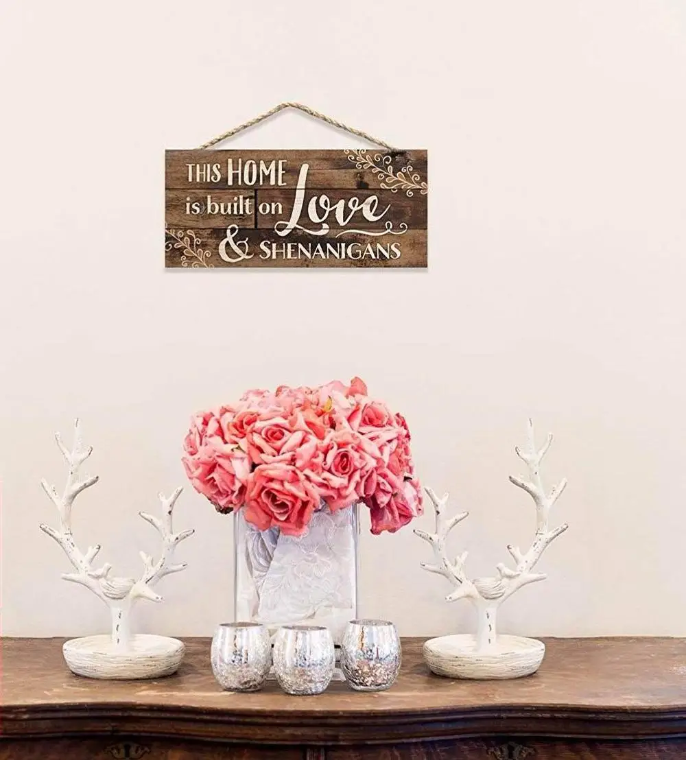 
Wood Plank Design Hanging Sign with distressed design 