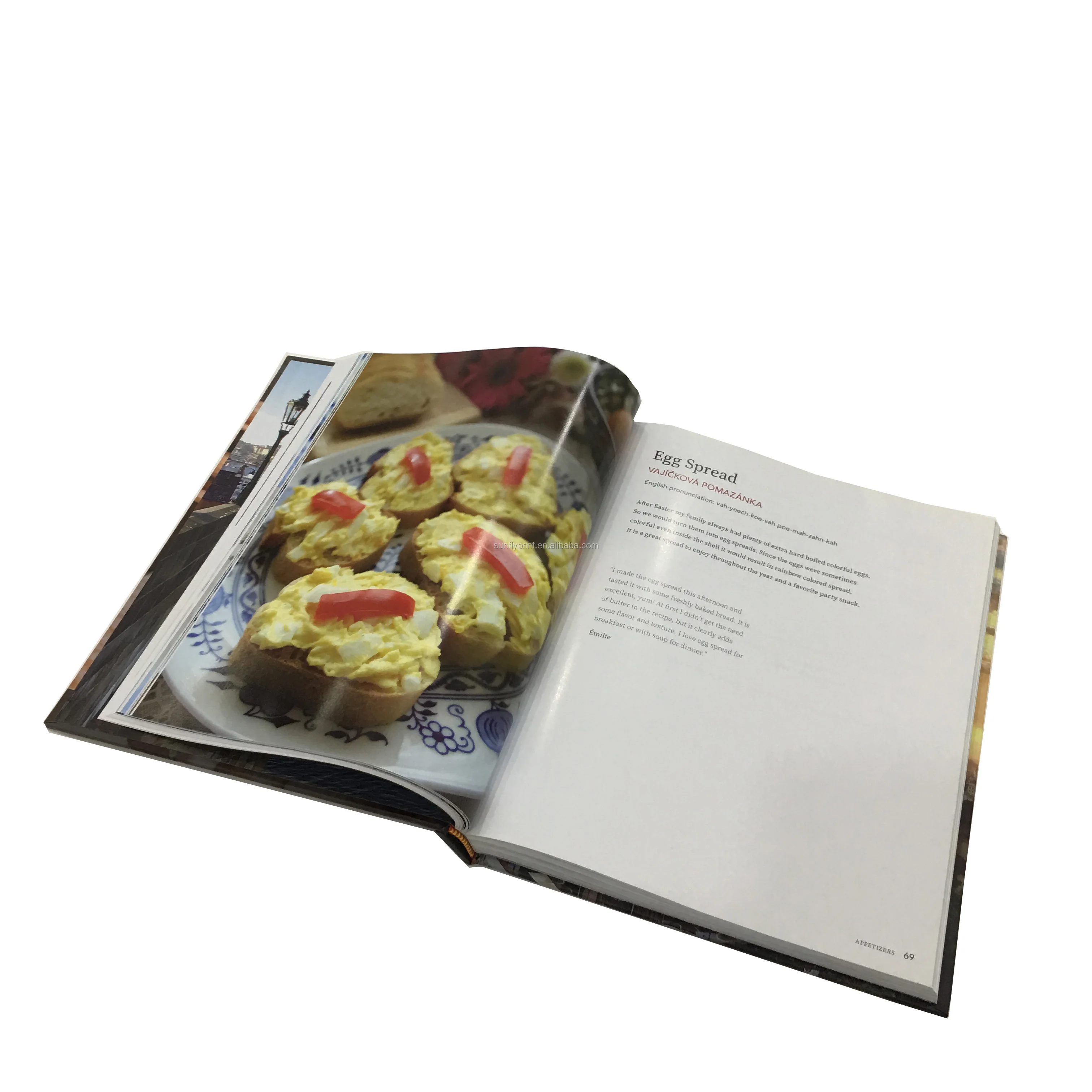 Printing full color Cooking Food Book Cookbook Hardcover Healthy Cook Book Publishing