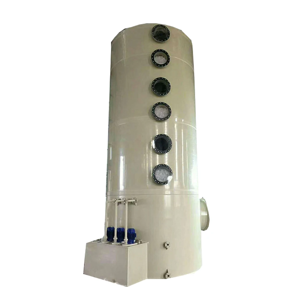 
Industrial Gas Cleaner Scrubbing Tower Machine Smoke Wet Scrubber For Acid Air 