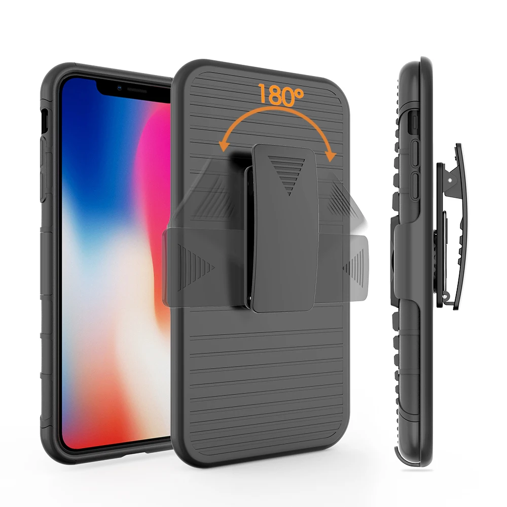 Фабрика Жесткий ПК ТПУ кобура комбо ячейки чехол для iPhone XR