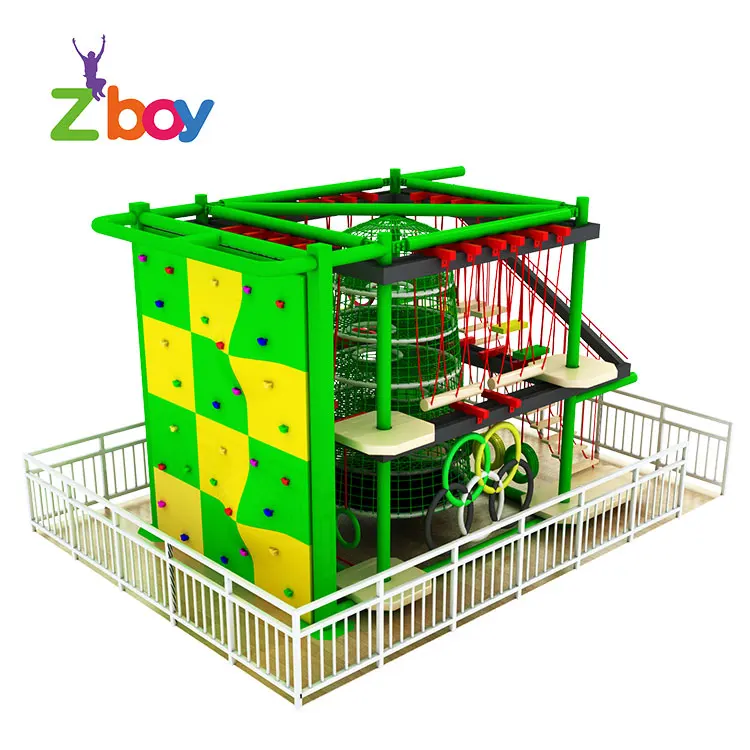 
Indoor High Ropes Challenge Training Course Adventure Activities Park Construction With Franchise 