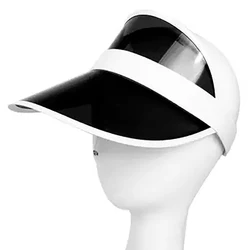 Рекламный портативный прозрачный ПВХ пластиковый прозрачный солнцезащитный козырек