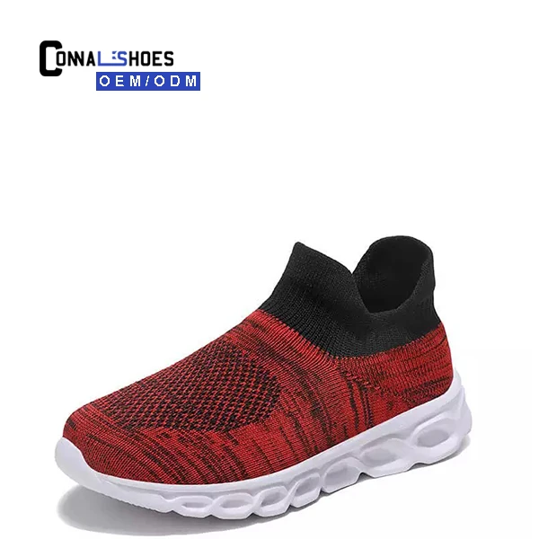 Дышащая мужская спортивная обувь Connal Flyknit, мужские повседневные вязаные кроссовки-носки