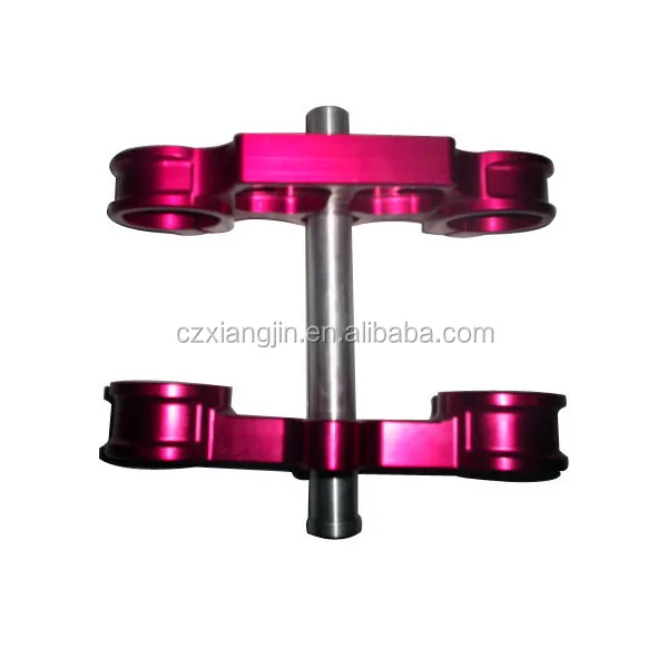 cnc machining alloy spare parts fork triple tree crf with your logo lasered