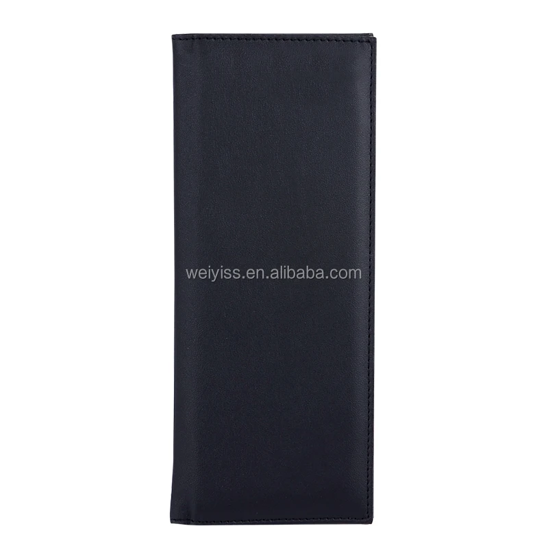 High Quality Leather Server And Waiter Organize Holder Check Book Folder Leather Cheque Book Wallet for Waiters