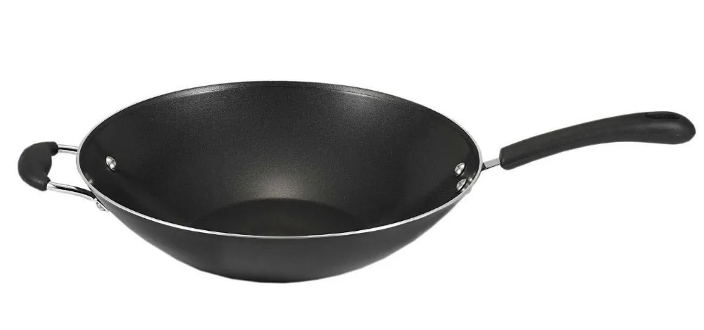 Aluminum Alloy non-stick wok fry pan with long handle discount