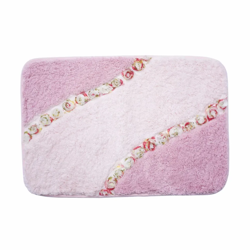 2020 40x60cm 15 7wx23 6l Pink Bathroom Rugs Non Slip Bath Mats Pink Bathroom Rugs Non Slip Bath Mats
