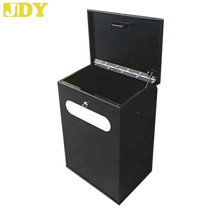 standing mini post mailbox american Parcel Mail Box black Outdoor Drop Box with Combination Lock mailbox