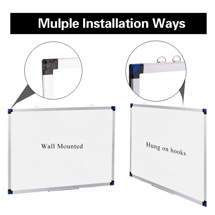 CQC Custom Wall Mounted Double Sizes Magnetic White Board 30X40 60X90cm School Office Oil Marker Magnetic Board Green Blackboard