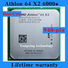 For Athlon 64 X2 6000+ 3.0GHz 2M Dual Core desktop processors PC CPU Socket AM2 940 pin 6000 Computer