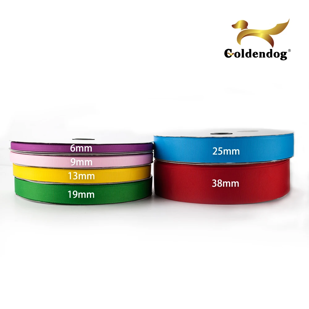 Wholesale cheap solid ribbon halloween decorative grosgrain ribbon