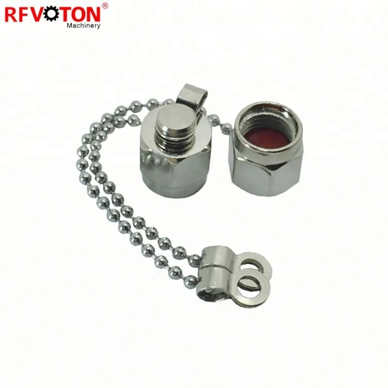 Waterproof Anti Dust Plug Brass Material SMA Dust Cap With Chain for SMA female connector