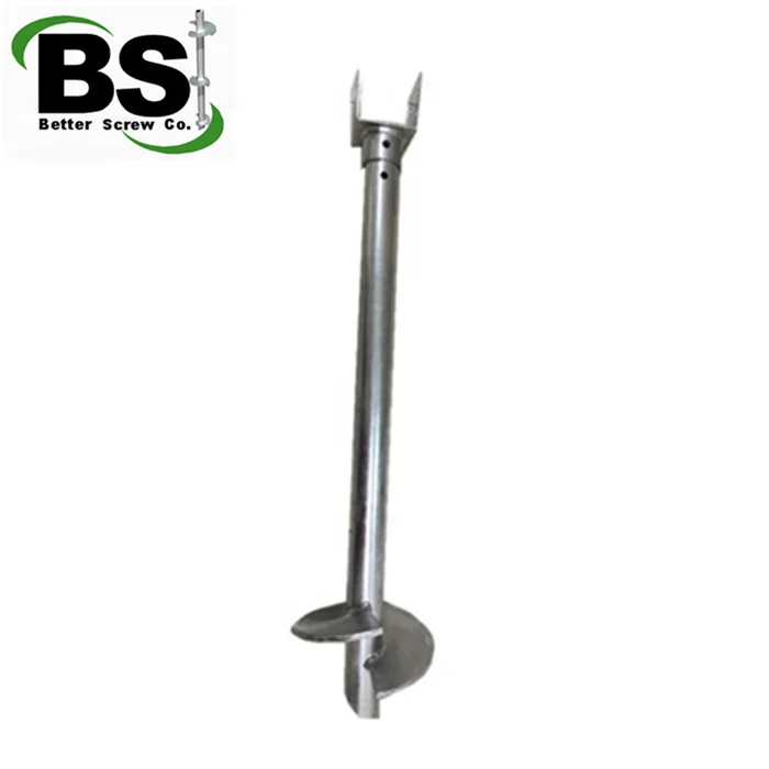 metal earth screw piles for Deck building support (60745962447)