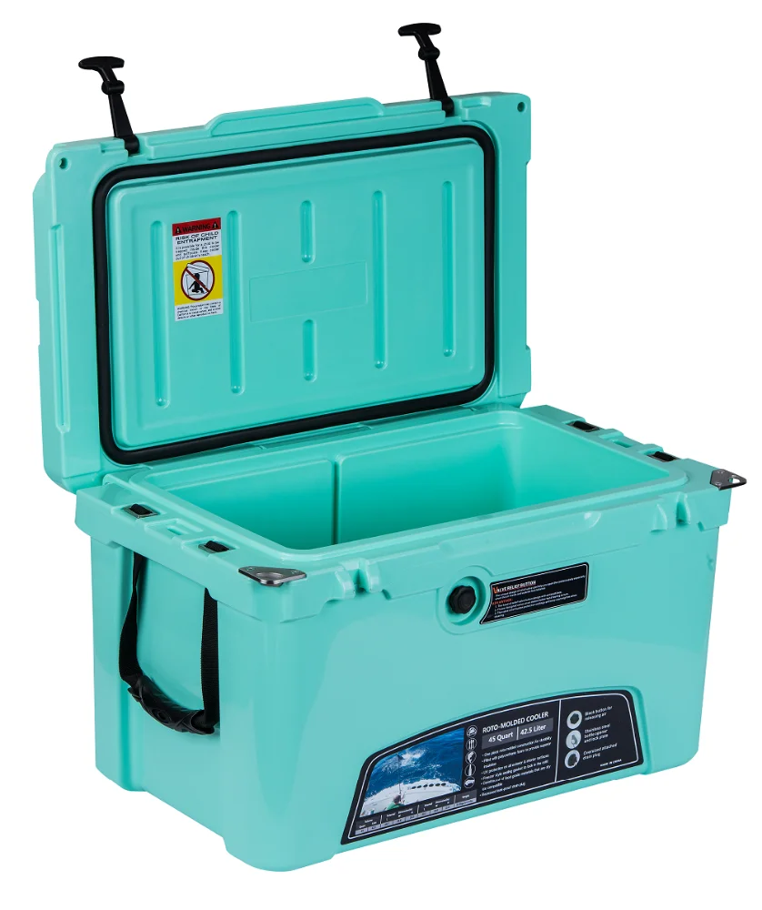 High end cooler box manufacturer Kuer rotomolded plastic cooler box wholesale