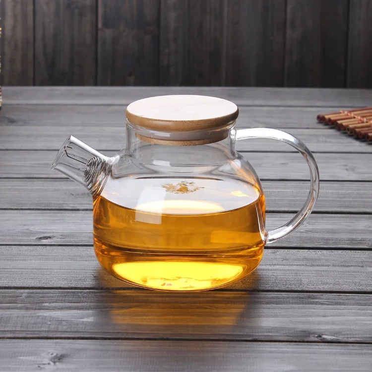 Custom Glass Teakettles Stovetop Safe glass teapot borosilicate glass teapot and kettle