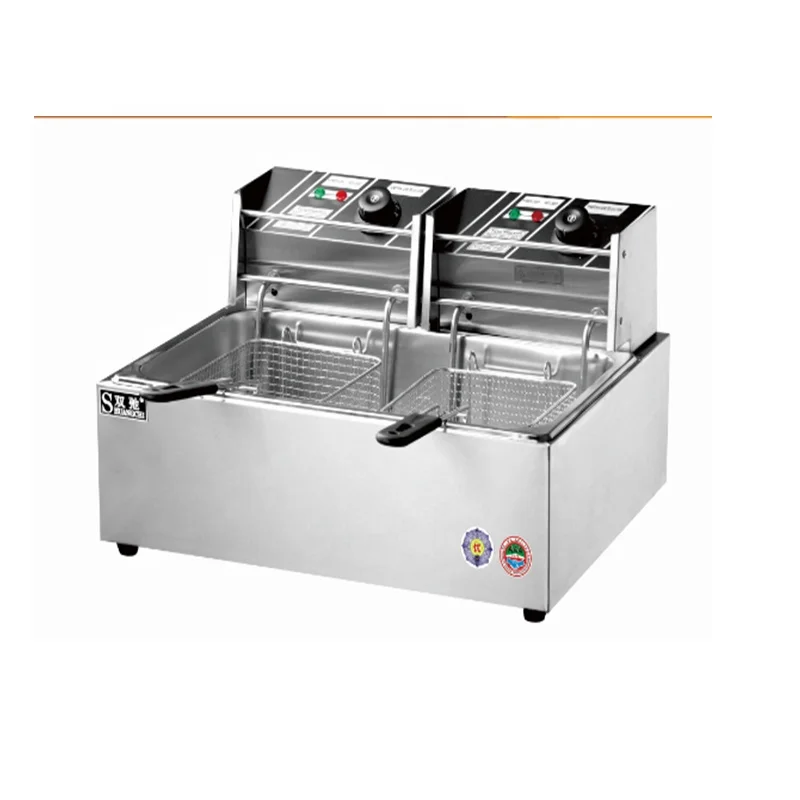  Китайская фабрика OEM & ODM электрическая фритюрница для курицы аппарат жарки под давлением 2 бака фритюрницы с корзиной & куриная машина