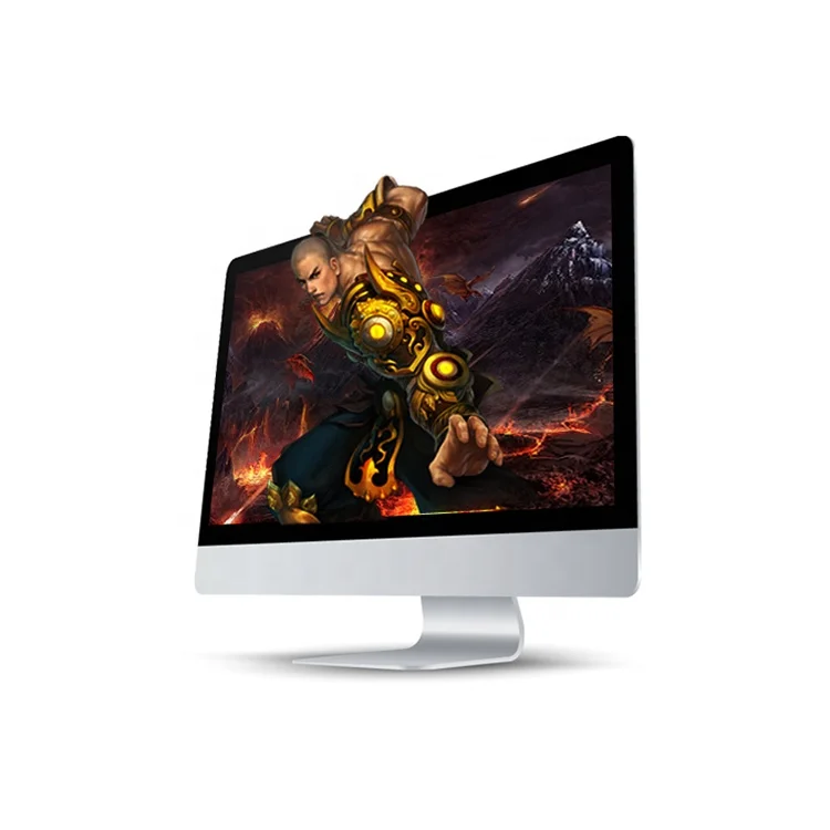 Oem cheap all-in-one computer pc support gaming white color all in one computer