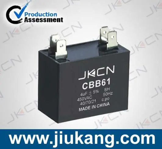 CBB61 Series Fan Capacitor for ceiling fan with CE Approval