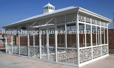 Classical greenhouse with tempered glass Victorian style