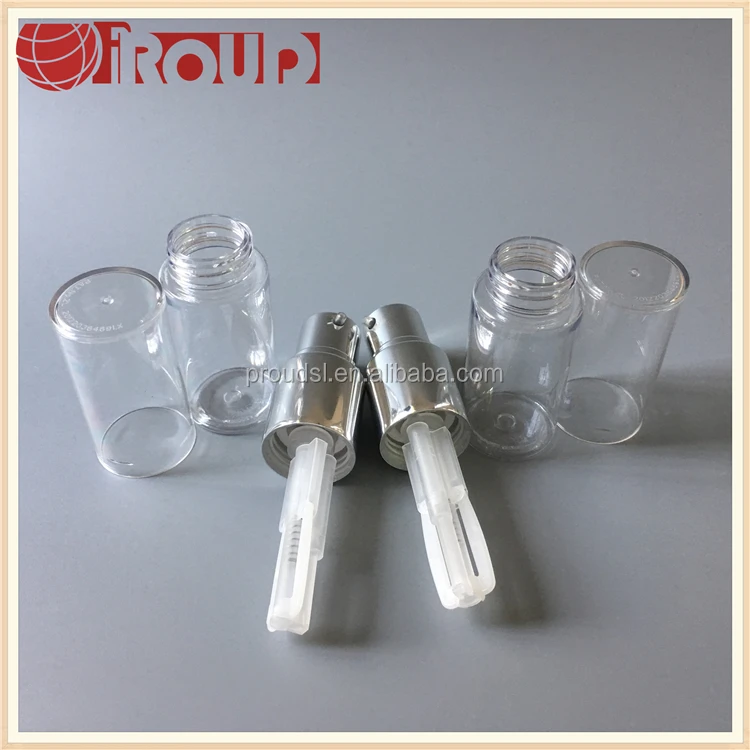 30ML cosmetic silver color empty nails glitter spray bottle