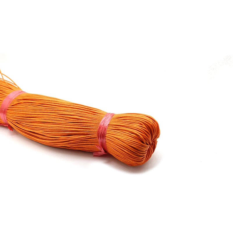 Factory Direct Sales Colorful 1mm 2mm Pink Cord Round Twisted Braided 100% Cotton Cord