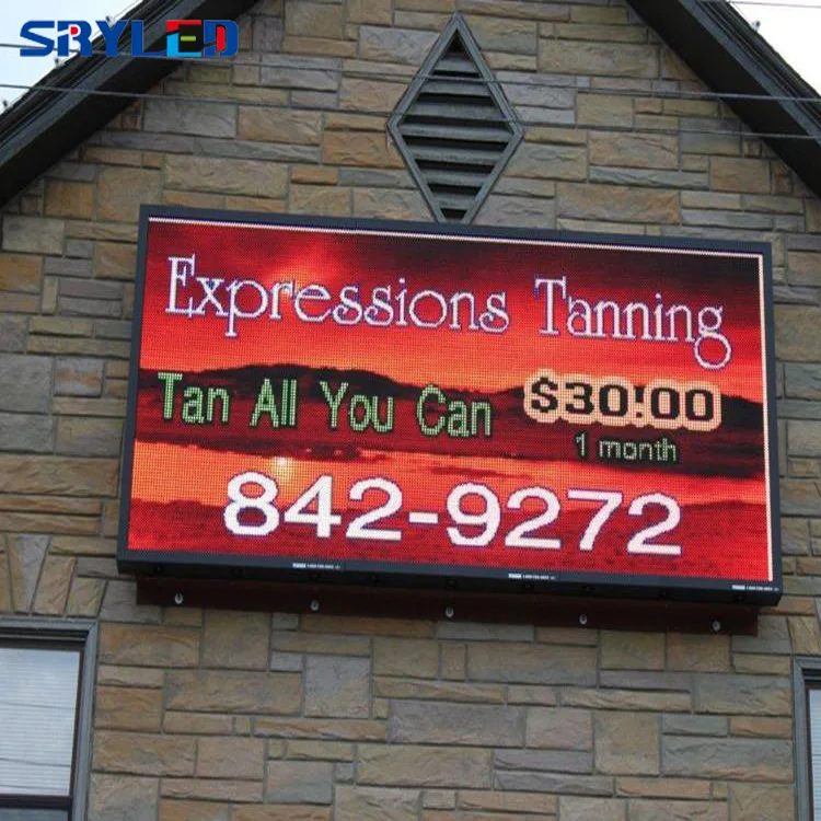 High Brightness P3 P4 P5 Outdoor Wall Mounted Waterproof LED Display Panel Front Service Advertising LED Screen