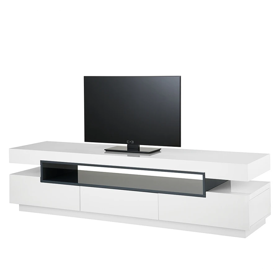 New Modern Long Simple White Design Used Wooden Unique Led TV Stands Pictures