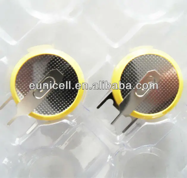 CR2025 lithium button cell 3v battery with solder pins tabs tags