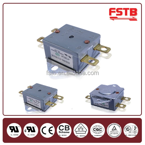KSD306 high current bimetal water heater thermostat thermal switch from FSTB