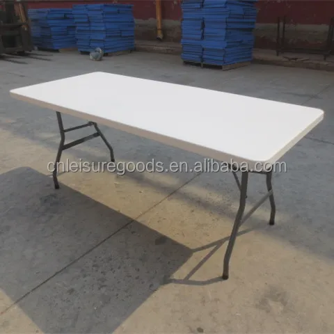 Uplion Outdoor Party HDPE Banquet Wedding Foldable Table Plastic Folding Rectangular Table