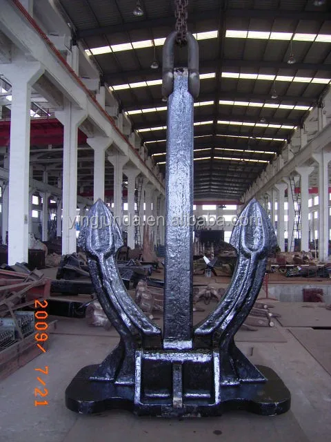 Antique Ship Anchor Steel Casting Hall Type Sea Anchor For Sale
