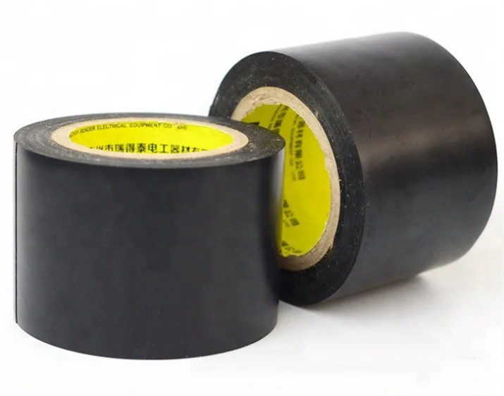 High Temp Electrical Tape Black Insulating PVC Tape Air Conditioning Wrapping Tape