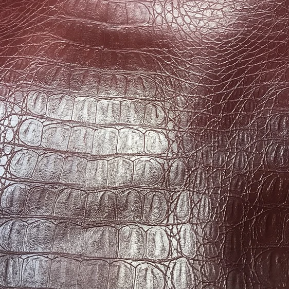 Exported good quality pu leather crocodile embossed fabric