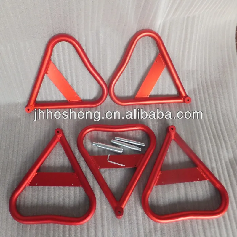 Red triangle moto stand Hesheng motorcycle repair accessories (HS-MM7)