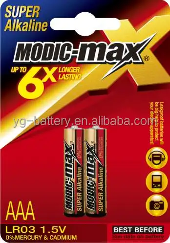 Супер щелочная батарея AA LR6