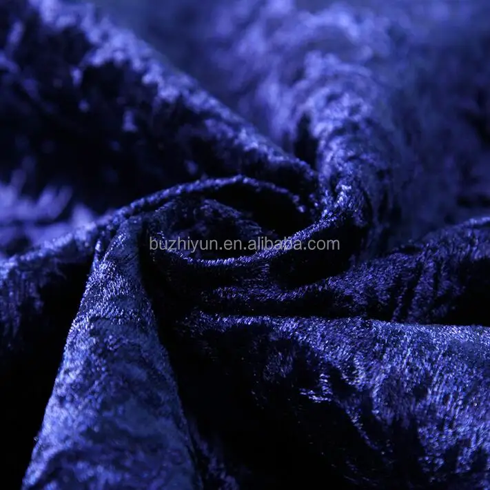 100% polyester bright glossy crush velvet soft sofa fabric