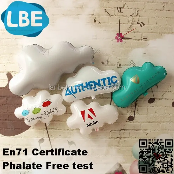 custom air foil cloud shape balloons helium