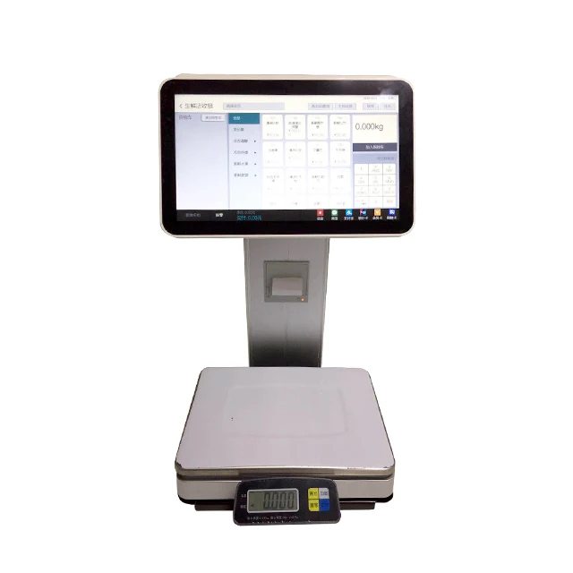 Hot Sale Professional Lower Price Android  15.6 +11.6 inch   pos system Electronic Weighing Scales with Barcode Printer